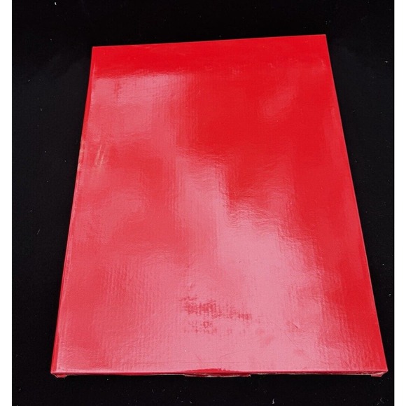 Melamine Knit Sweater Motif Design Red Stocking Platter Brand New In Box! - Picture 2 of 10